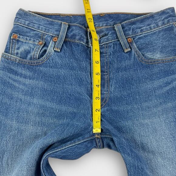 Levi's 501 Medium Wash Distressed Raw Hem Jeans Size 25 - Picture 7 of 7